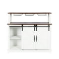 thumbnail image 4 of Glavbiku Farmhouse Coffee Bar Wine Cabinet W/ Sliding Barn Door,Sideboard Buffet W/ Wine Rack,White, 4 of 12