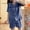 *Blue, variant on Women's Summer Satin Pajama Set,Short Sleeve Notch Collar Top and Shorts ,Casual Two-Piece Loungewear Army Green,Women's Plus L