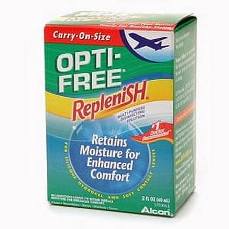 Alcon Opti-free Replenish Multi-Purpose Disinfecting Solution - 2 oz (Pack of 12)