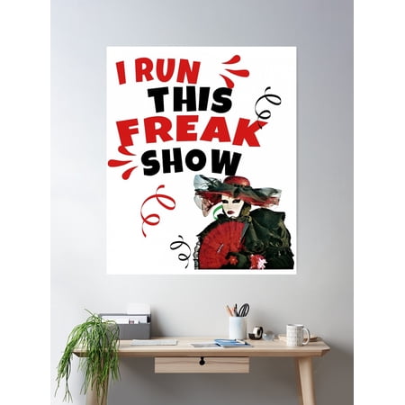Freak Show Scene Out Shirt Power Clothes Flag Freakazoid Poster Wall Art, Modern Wall Decor For Living Room Bedroom, 12x18 UNFRAMED