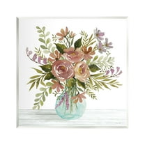 Stupell Industries Abstract Rustic Bouquet Botanical & Floral Painting Unframed Art Print Wall Art, 12 x 12