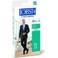 thumbnail image 2 of JOBST forMen Ambition Knee High 20-30 mmHg Ribbed Dress Compression Socks, Closed Toe, 6 Long, Black, 2 of 3