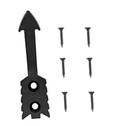 Fancyes Euro Deer Skull Mount Hanger Kit Shape Multipurpose Simple Assembly Head Sturdy Rust Resistant Display Bracket 6Pcs