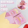 thumbnail image 4 of SwiftPulse Surprise Pop Up Happy Birthday Cards, Lovely 3D Birthday Card for Adults and Kids with Envelopes, Unique Design Handmade Foldable Greeting Cards for Daughter, Son, Mom, Dad, Friend（Pink）, 4 of 8