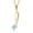 Aquamarine, March, variant on Music Eighth Note Jewelry Pendant Necklace Gift for Women By Keren Hanan | 18K Yellow Gold Plated Silver | Black Onyx | 0.50 Cttw | December Birthstone | Oval 6X4MM | with 18 inch Silver Chain