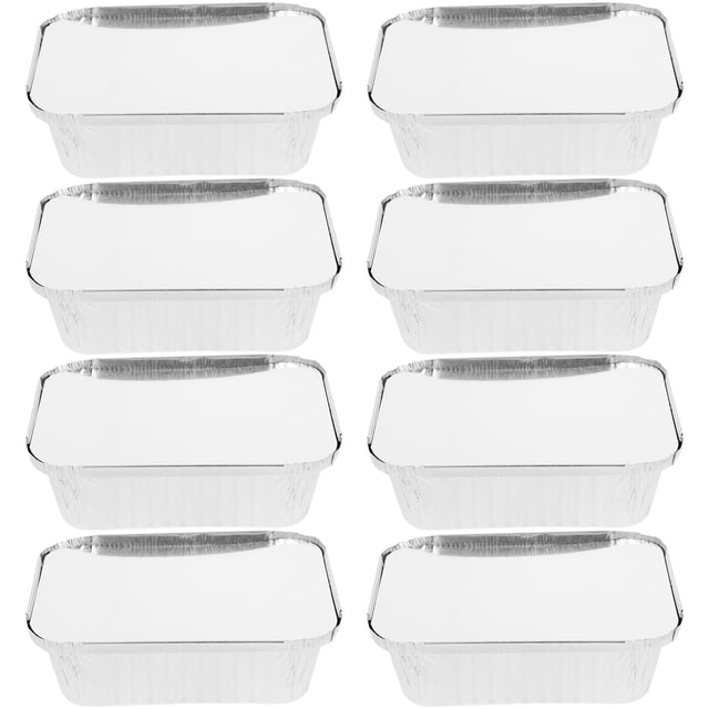 BESTYASH 50Ud Bandejas Desechables De Aluminio Para Freidora De Aire Y Hornear Multiusos
