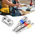 thumbnail image 1 of Peahefy Driver Adapter, 3Pcs/Set Hex Drill Bit Socket Adapter Drive Electric Impact Driver Conversions 1/4in 3/8in 1/2in, 1 of 8