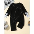 thumbnail image 2 of Bagilaanoe Toddler Baby Girl Boys Jumpsuits Long Sleeve Bodysuits 3M 6M 12M 18M 24M 3T Infant Fall One Piece Rompers, 2 of 9