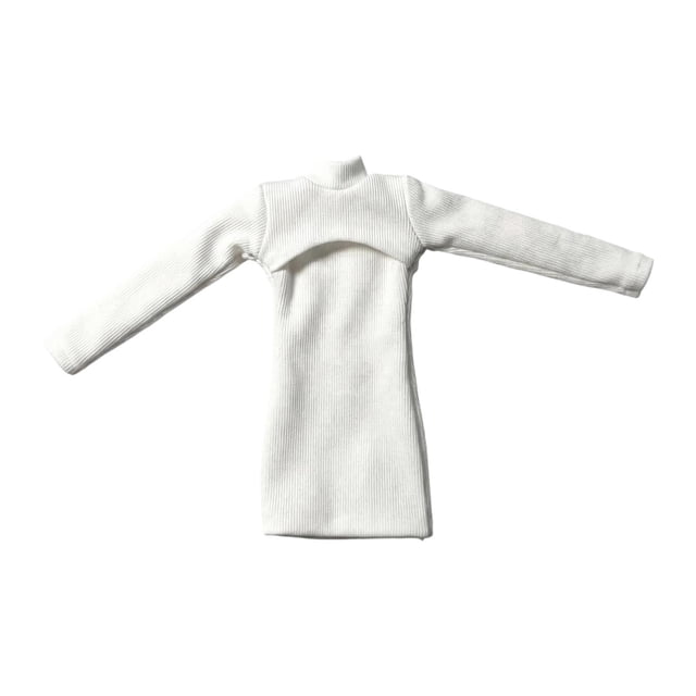 Accesorio de durabilidad para vestido de figura de acción femenina a escala 1/12 para vestido de figura de acción de 6" Blanco