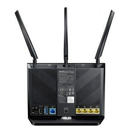 ASUS - AC1900 Dual-Band Wi-Fi Router with Life time internet Security - Black