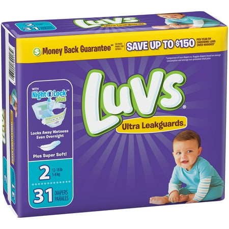 Luvs Triple Leakguards Diapers Size 2 31 Count