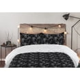 thumbnail image 5 of Ambesonne Floral Down Alternative Quilt Comforter, Baroque Flowers Goth Rococo, Twin, Grey Black and Charcoal Grey, 5 of 5