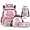 Strawberry Axolotl, variant on Pzuqiu Cute Axolotl 4 Piece School Backpack Set 17 Inch for Girls Middle School Students with Lunch Bag Pencil Case Large Capacity Schoolbag with Breathable Shoulder Straps for Back to School