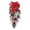 Red, variant on Christmas Swags for Outdoor Decorating, Winter Teardrop Swag with Pine Cones Red Bow Berry Ornament, Artificial Christmas Pine Branch Garland for Front Door Indoor Outdoor Wall Hanging Decor