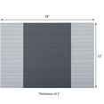 thumbnail image 4 of Basdi Heat Insulation Mat, Heat Insulation Place Mat - Pvc Table & Tray Mat Protects Surfaces from Hot Pots & Plates, Waterproof & Easy-Wipe for Dining Room & Kitchen, Pvc Table Protector, Grey, 4 of 9