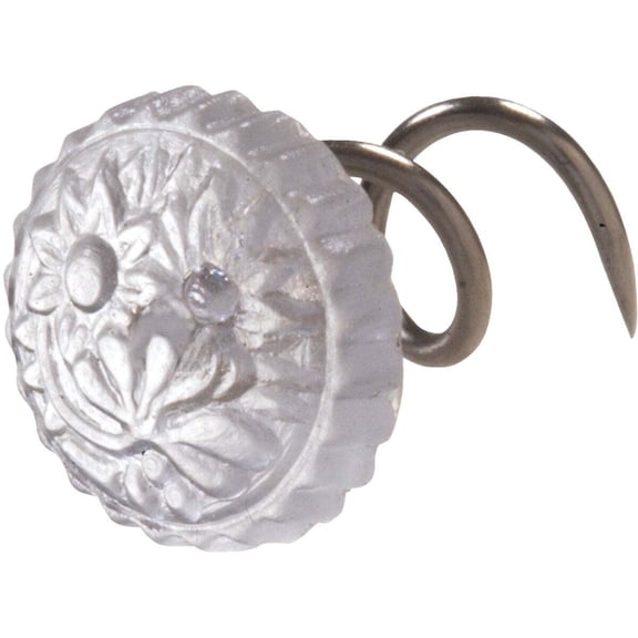 Hillman Decorative Nickel Plated Brass Hardware Pins, 16 Count, 4.6 x 1.8 x 0.6 in