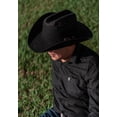 thumbnail image 6 of Western Cowboy Hat for Men Women Classic Roll Up Fedora Hat with Buckle Belt (Hat Circumference 22.4-22.8"), 6 of 7