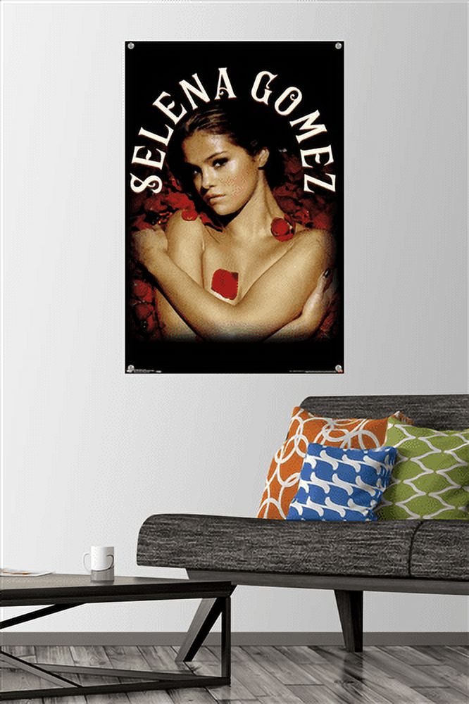 Selena Gomez - Roses Wall Poster with Push Pins, 22.375" x 34"