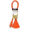 thumbnail image 1 of Woods 990824 12/3 Outdoor Multi-Outlet Extension Cord, 2-Foot, Orange, 1 of 3