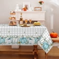 thumbnail image 3 of Sevenstars Fall Tablecloth White Pumpkin Thanksgiving Table Cloth Square Table Cover for Dinner Party,55" x 55", 3 of 6