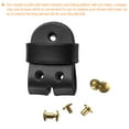 thumbnail image 4 of Leather Belt Pin Buckle with Rivets, 29mm Belt Head Connection Loop for DIY (Black), 4 of 6