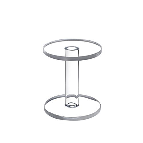 Round Clear Acrylic Retail Display Risers Dessert & Bakery Stand Set of 3