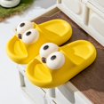 thumbnail image 2 of Cathalem Toddler Slippers Boys Kids Cloud Slides Girls & Boys Flip Flops Slip On Beach Sandals Youth Pool Shower Shoes Summer Slippers (Yellow,13), 2 of 9