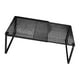 thumbnail image 5 of Estante de almacenamiento expandible para gabinete, organizador de cocina ajustable para despensa y encimera Negro 38 a 62cm, 5 of 9