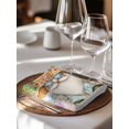 thumbnail image 6 of Coastal Gnomes Cloth Napkins Set of 8 Reusable Dinner Napkins, Tropical Palm Tree Beach Flowers Butterfly Cocktail Napkin Washable Table Napkins for Wedding/Holiday Party/Baby Shower 20"x20", 6 of 7