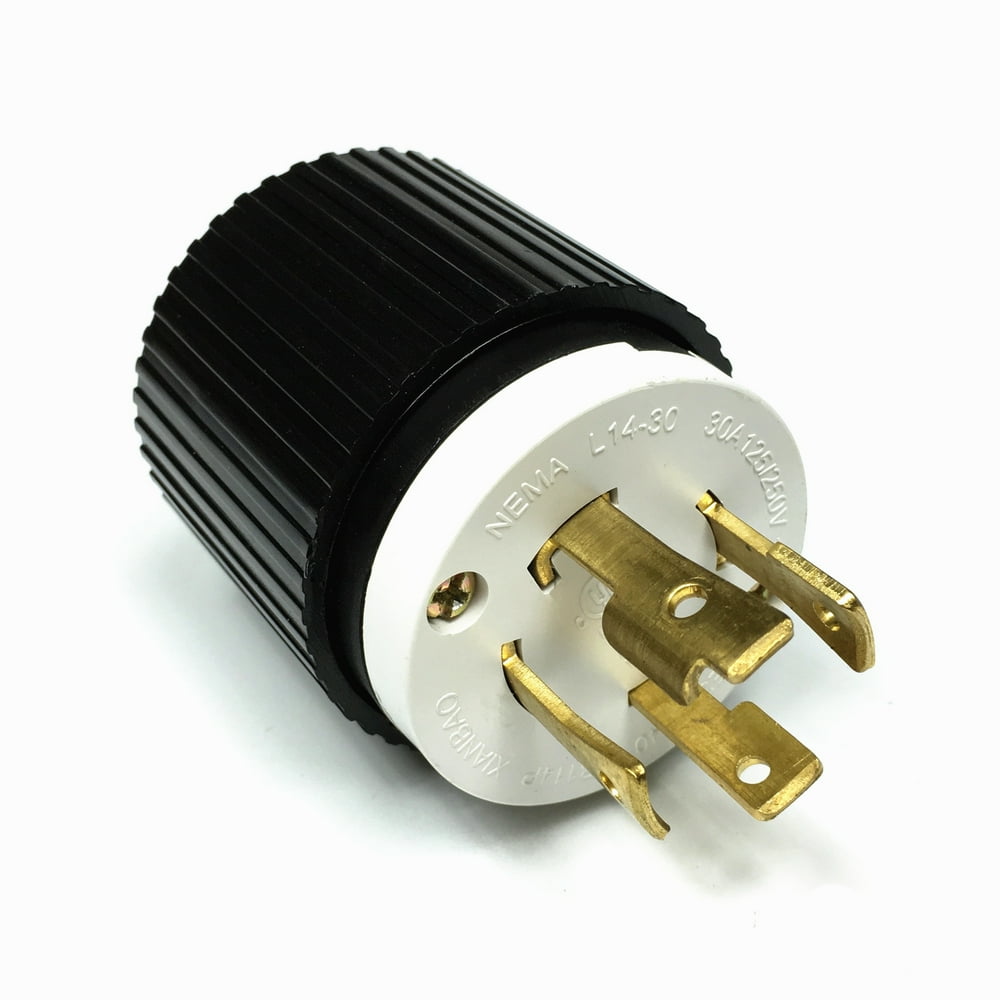 NEMA L1430P UL Listed Male Locking Generator Plug 30A 125/250V 3 Pole