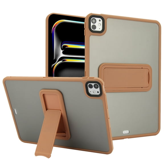 Case for iPad Pro 13" 2024, with Built-in Kickstand Shockproof Rugged Skin-Feel Cover Slim Lightweight Military Grade Drop Protection Cover for iPad Pro 13" 2024, Desertgold