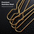 thumbnail image 5 of Gold Metal Hangers for Clothes, 50 Pcs Stainless Steel Wire Clothes Hangers, Heavy-Duty, Space-Saving for Coat Suit Dress, 5 of 6