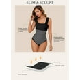 thumbnail image 5 of SHEWIN Women's One Piece Swimsuit Ruched Tummy Control Bathing Suit Adjustable Strap Full Coverage Swimwear, 5 of 11