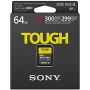 Sony 64gb Sf-g Series Tough Uhs-ii Sdxc Memory Card 300/299mb/s Speed Sf-g64t