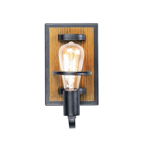 10301BKASB Maxim Lighting Black Forest-One Light Wall Sconce-10 inches high