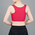 thumbnail image 5 of Tweang Chest Binders Tight Tank Top shapewear Bra Sportswear Tank Bra binder bras for women Wide Strap Bra Womens chest binder Binder Tank Top Breast Tank Top Cool Fabric Tank Top Z1-Red 4XL, 5 of 8