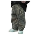 thumbnail image 2 of Baby Boy Leopard Jeans Fashion Loose Straight Pants Kids Casual Trousers With Pockets Streetwear, 2 of 8