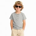 thumbnail image 2 of NIEWTR Boys Short Sleeve Shirts Cotton T-Shirts Summer Basic Tees Tops Clothes for Kids（Light Gray,5-6 Years), 2 of 6