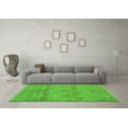 thumbnail image 3 of Ahgly Company Indoor Rectangle Abstract Green Modern Area Rugs, 4' x 6', 3 of 4