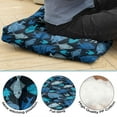 thumbnail image 3 of Tropical Marine Life Floor Pillow Oversized 24" Square Meditation Seat, Sunlight-Activated Fluffy Filling, Skin-Friendly Fabric for Long Sitting Sessions, Boho Home Decor, 3 of 5