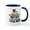 White/Navy Inside, variant on CafePress - Pug Mom Mugs - 11 oz Ceramic Mug - Novelty Coffee Tea Cup