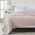 thumbnail image 2 of Modern Threads Thermal Waffle Weave Blush Cotton Bed Blanket, King, 2 of 4