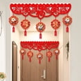 thumbnail image 5 of Spring Festival Home Ornament Art  paper Traditional Dragon Lunar Year Garland Wall Hanging Lunar Year Banner Hollow Pennant New Year Banner 9, 5 of 8