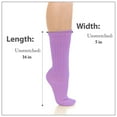 thumbnail image 3 of Basico Lightweight Slouchy socks for women | Lavender Slouch Socks for Girls | Scrunch Socks | (6PK, Shoe Size 5-9 1/2), 3 of 5