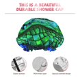 thumbnail image 3 of KLL Colorful Stained Glass Crocodile Pattern Shower Cap & Bath Cap for Women,Reversible Oversized Waterproof Shower Caps for all Hair Lengths,Elastic Reusable Bathing Hair Cap, 3 of 6