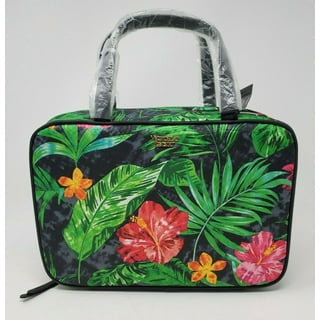 Victoria's Secret Travel Bag Cosmetic Train Case Tote Black Lace 2