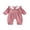 Red, variant on RUINIXCW Newborn Baby Girl Spring Fall Winter Outfit Plaid Gingham Romper Peter Pan Collar Long Sleeve Jumpsuit Infant Baby Girl Essentials Clothes