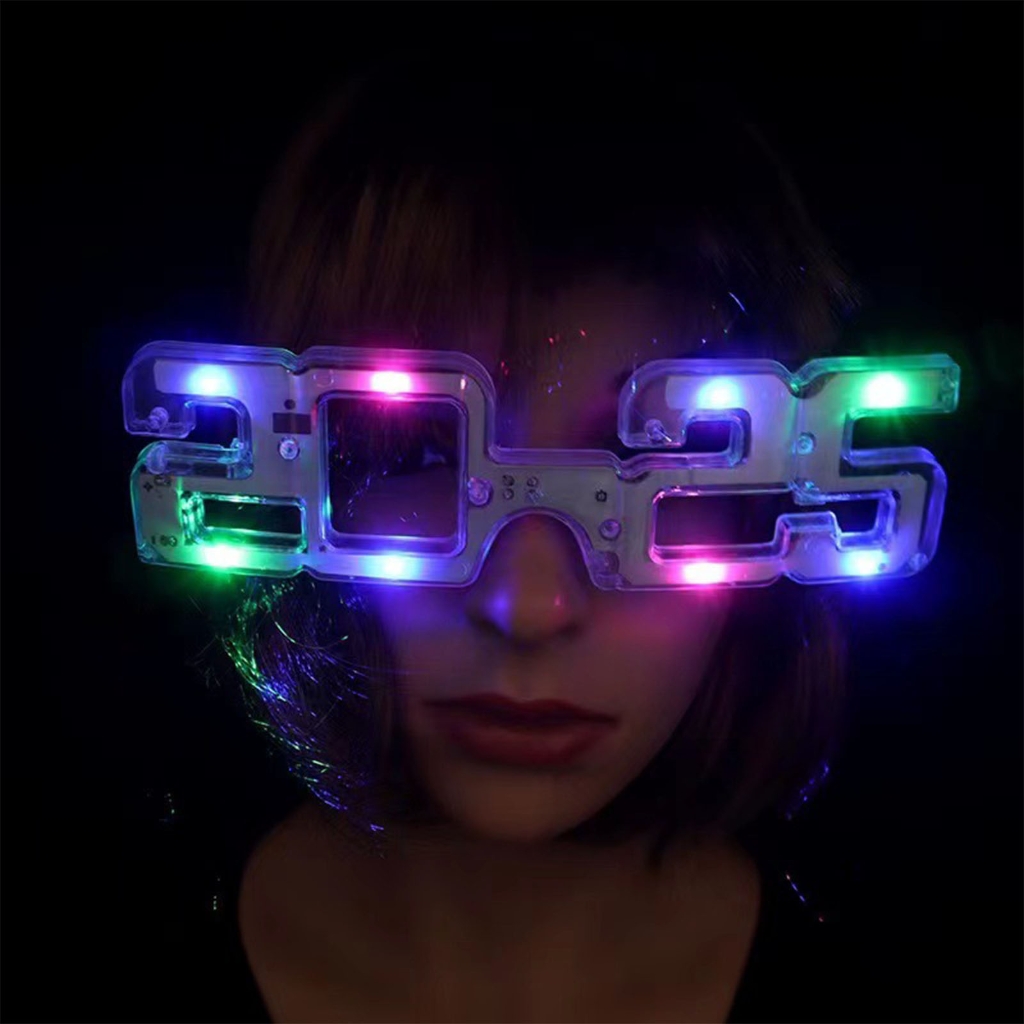 BATTIPAW 12 Pack 2026 LED Light Up Glasses - Flashing Party Eyewear For New Year & Celebrations (3 Light Modes) 2 thumbnail image