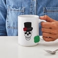 thumbnail image 4 of CafePress - Skeleton Face - 15 oz Ceramic Large White Novelty Mug, 4 of 6