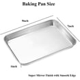 thumbnail image 4 of Wildone Baking Sheet with Rack Set [2 Sheets + 2 Racks], Stainless Steel Cookie Pan baking Tray with Cooling Rack, Size 9 x 7 x 1 Inch, Non Toxic & Heavy Duty & Easy Clean, 4 of 7